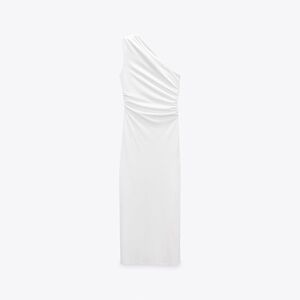 Zara Asymmetric White Dress